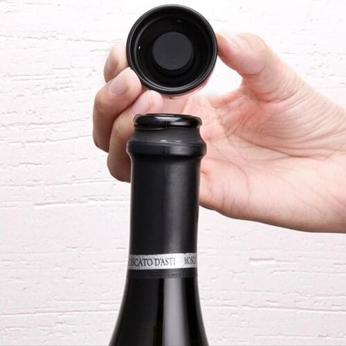 Vacuum Red Wine Bottle Cap Stopper Silicone Sealed Champagne Bottle Stopper Vacuum Sealer Retain Freshness Stopper Bar Tools