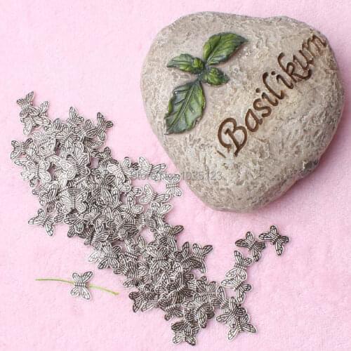 High Quality 90Pcs 10x14mm Butterfly Retro silvering White Tibetan Jewelry Spacers Beads DIY Creative Jewellery Making w2395