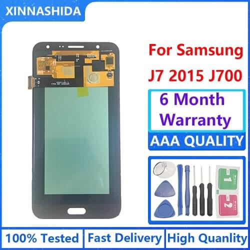 AMOLED LCD Display 100% Tested Working Touch Screen Assembly For Samsung Galaxy J7 2015 J700 J700F J700H J700M