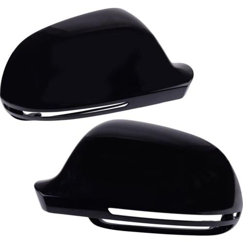 1Pair Side Wing Rearview Mirror Cover Cap Casing 8T0 857 527 Fit for AUDI A3 A4 B8 A5 A6 A8 S8 Q3 Without Side Assist 8F0857528B