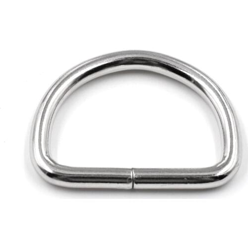 10 pieces/lot) 35mm Metal D-shaped buckle. D ring.Semicircle button. Bags mountaineering backpack accessories