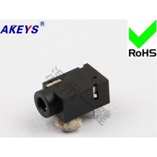 10PCS PJ-230 power outlet 2.5 headphone socket 5 foot pin 2 pin fasten pin 2.5MM socket mother seat