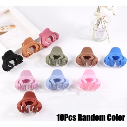 10pcs Small Hair Clips Tiny Hair Claw Clip For Thin/medium Thick Hair Jaw Clips Matte Octopus Clip Nonslip Spider Clip For Women