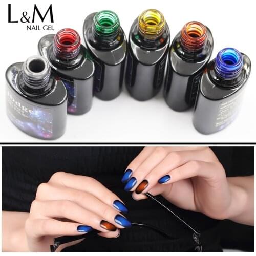 12 pcs ibdgel Gem Cat Eye nail gel soak off UV LED 7.3 ml gel polish