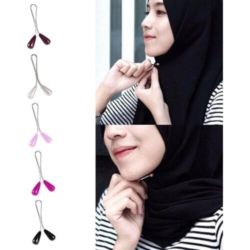 12pcs Clip Silk Scarf Brooches For Women Muslim Scarf Clips Hijab Pins Headscarf Shawl Scarf Accessories