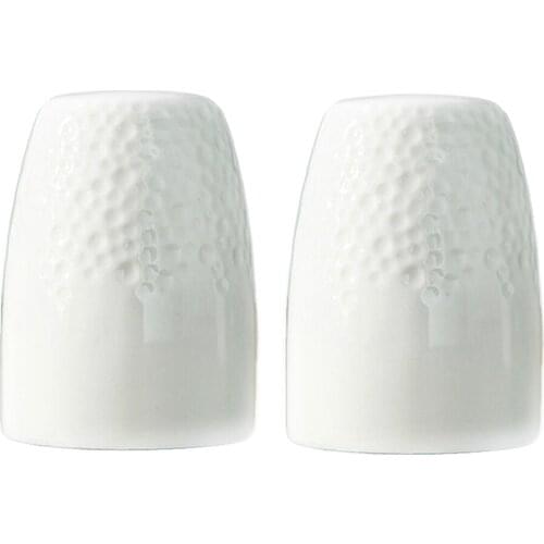 2x White Ceramic Toothpick Box Holder Case Premium Craft Toothpick Dispense