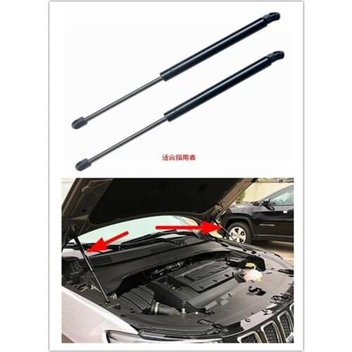 2x Engine Cover Support Rod Hydraulic Hood Car Style Accessories For JEEP COMPASS 2017 2018