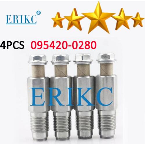 4PCS 095420-0280 Relief Limiter Pressure Valve Common Rail Injectors 095420 0280 for 98032549 8980325490 8-98032549-0