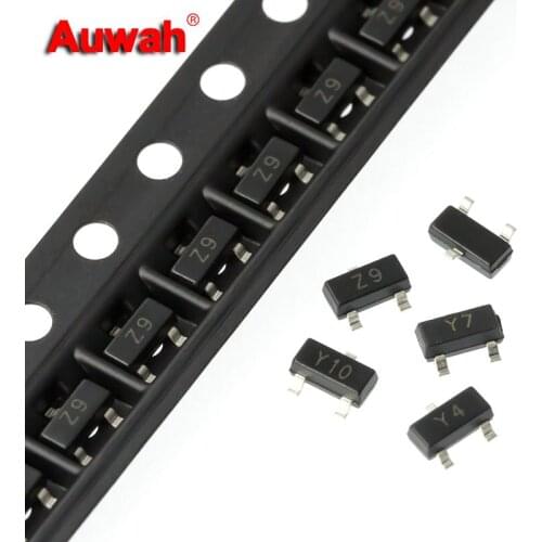 50pcs/lot SOT-23 SMD Zener Diode 5.1V 5.6V 6.2V 6.8V 7.5V 8.2V 9.1V 10V 11V 12V 13V 15V 16V 18V 20V 22V BZX84C Series