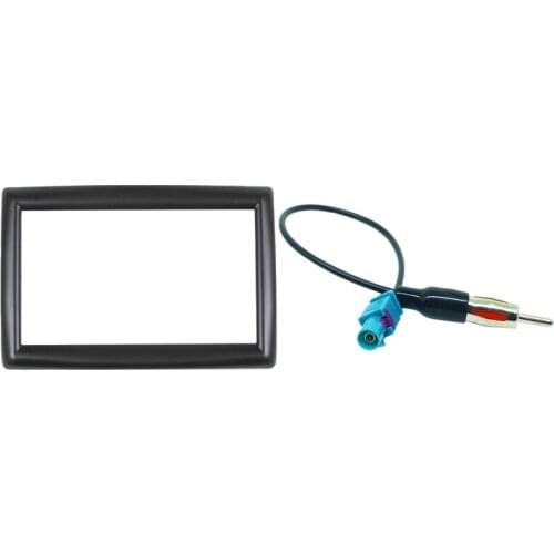 1 Pcs 2 Din Adapter Cd Trim Panel Stereo Car Frame Panel Fascia & 1 Pcs Radio Aerial Adaptor Mast Antenna Adapter