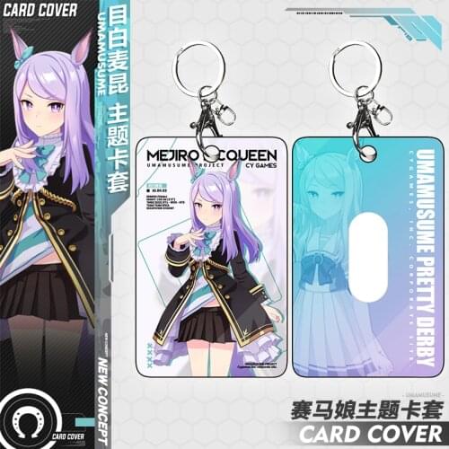 Anime Umamusume: Pretty Derby Tokai Teio Special Week Student ID Bus Bank Card Holder Keychain Card Case Pendant Toy Cosplay