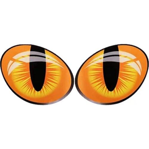 Car-Stickers Simulation Reflective Cat-Eye 3D Creativity Personal Auto Decal Rearview Mirror Window Cover Decoration Exterior