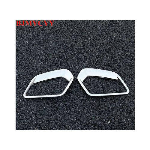 BJMYCYY 2PCS/SET Rear fog lamp ABS decoration frame for Hyundai ix35 2018
