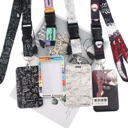 JY270 Marble texture Keychain Strap Rope Phone Neck Strap Lanyard for Card Key Chain DIY Lanyard Hanging Rope For Doctor Nurse