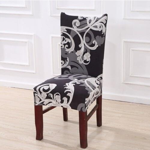 Elastic Seat Chair Printed Chair Cover Removable and Washable Stretch Southern The Royal Demeanor Banquet Hotel Eat Desk Cover