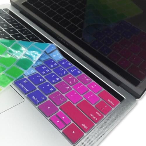 European version For macbook air 13 A1932 Notebook Keyboard Cover Laptop Keyboard French German Spanish Italian Japanese EU