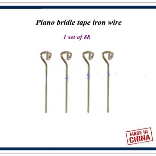 Piano tuning tools accessories - Piano bridle tape iron wire , 1 set of 88 - Piano Repair parts