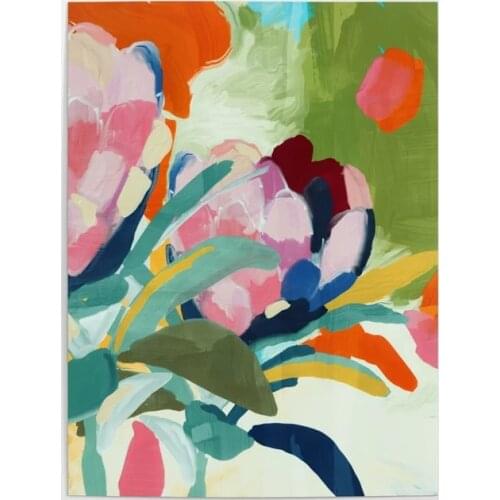 Canvas Pictures Home Colorful Abstract Blossom Decor Paintings Cool Wall Art Prints Modern Posters Modular Bedside Background