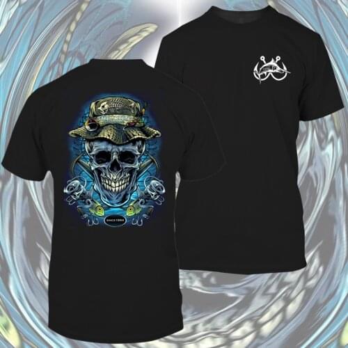 2021 hot sale skull t shirts 3D printed fishing T-shirt Summer fun t-shirt Harajuku shirt T-shirts New goth costume tops XXS-6XL