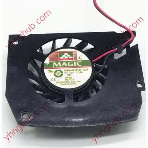 Magic MBA4412HF-A09 DC 12V 0.24A 2-Wire Server Frameless Cooling Fan
