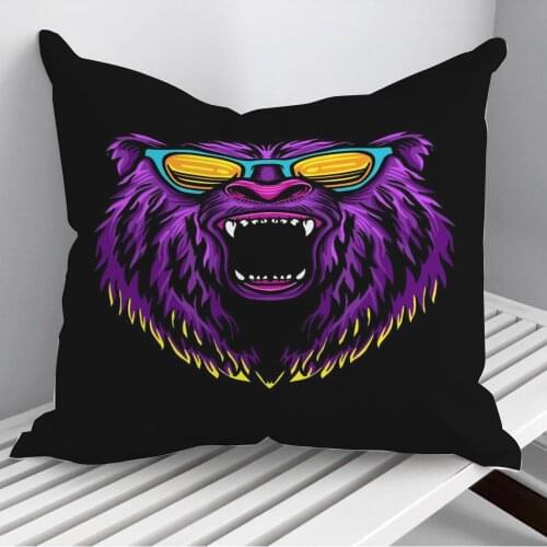 Bear Throw Pillows Cushion Cover On Sofa Home Decor 45*45cm 40*40cm Gift Pillowcase Cojines Dropshipping