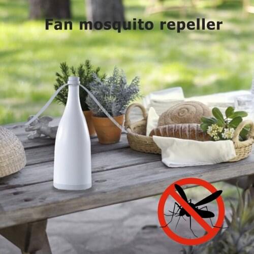 Portable Mini Desk Fan Automatic Electronic Pest Control Fan Blade Mosquito Fly Bugs Repellent Food Protector Mosquito Fly Fan