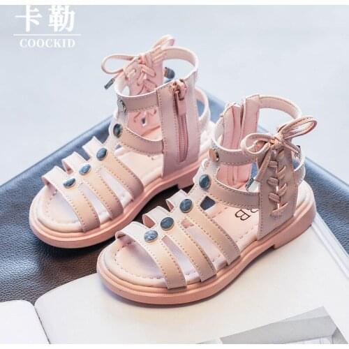 Fashion New Gladiator Big Kids 2020 Girl Sandal Princess Bow Girl Shoes Summer Sandals For Children 3 4 5 6 7 8 9 10 11 12 Years