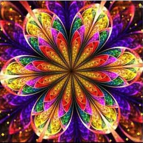 NEW Arrival Fashion Ladies DIY mosaic full 5D Embroidery Cross Stitch Kits Square Diamond Painting Colored flowers