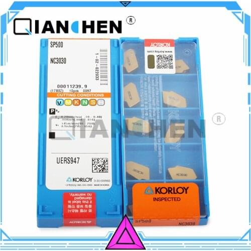 Genuine Original Korea Korloy SP500 NC3030 (10pcs/lot) High Quality Internal turning tool Insert