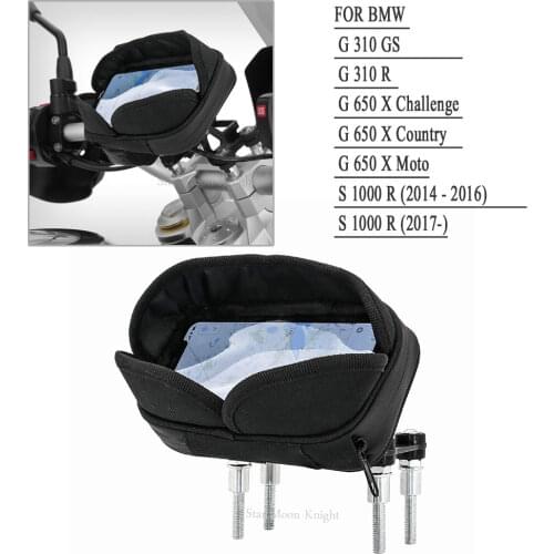 Handlebar Phone Stand Holder Mobile GPS Waterproof Media Bag Navigation Bracket for BMW G310GS G310R G650X S1000R G 310 GS R