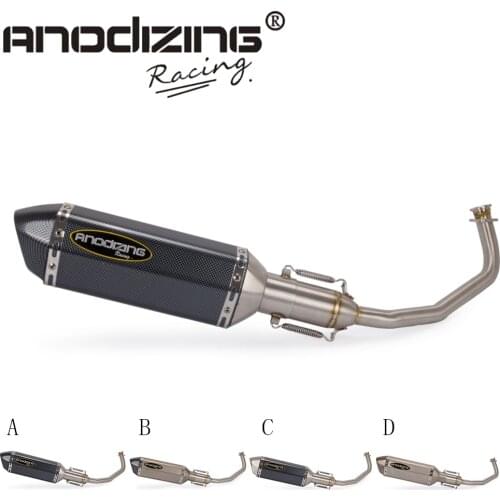 Motorcycle Full Exhaust System Slip On Header Pipe Front Pipe Muffler For HONDA PCX125 PCX150 PCX 125 150 2012-2016