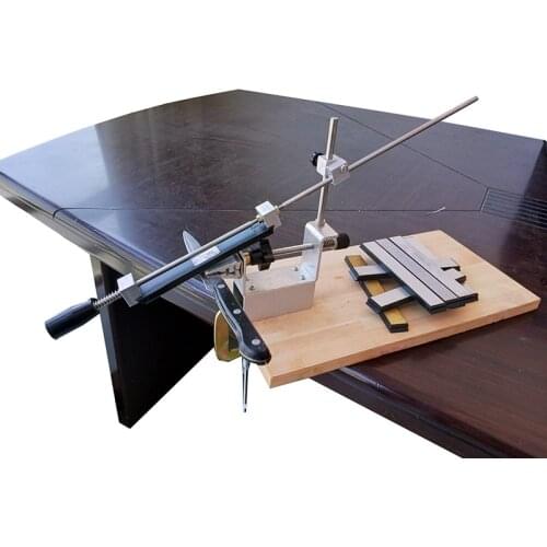 Professional 360 Degree Rotary Knife Sharpener Sy tools-K2 with 3 diamond whetstone 200+500+800