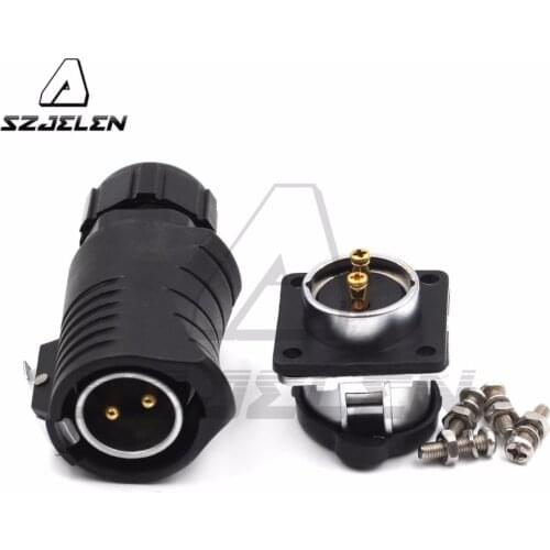 XHP20 series, 2pin circular connector Plug socket , ip67 Screw welded cable connector female male
