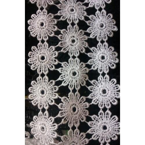 7cm high quality water soluble lace,daisy flower big lace trim,cloths DIY decoration materials,XERY13493