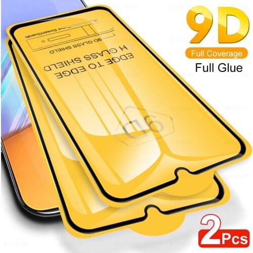 2Pcs 9D Full Glue Tempered Protective Glass Film For VIVO Y31 2021 Phone Screen Protector Glasses For VIVO Y 31 31Y V2036 6.58"