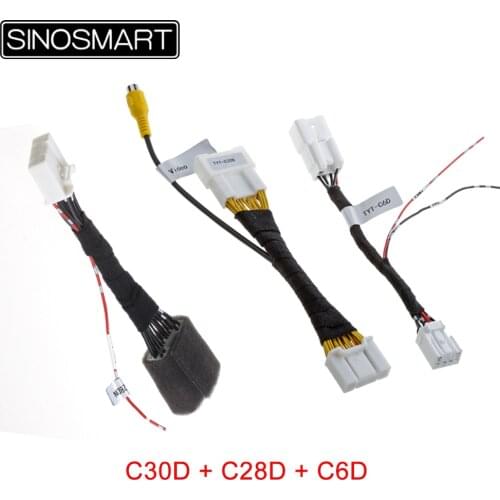 New 2020 28PIN 30PIN Connection Cable for Toyota OEM Monitor Camera Video In No Damaging Car Wiring RAV4 Camry AVALON 2019