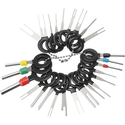 26Pcs/Set New Car Terminal Removal Electrical Wiring Crimp Connector Pin Extractor Kit Automobiles Terminal Repair Hand Tools