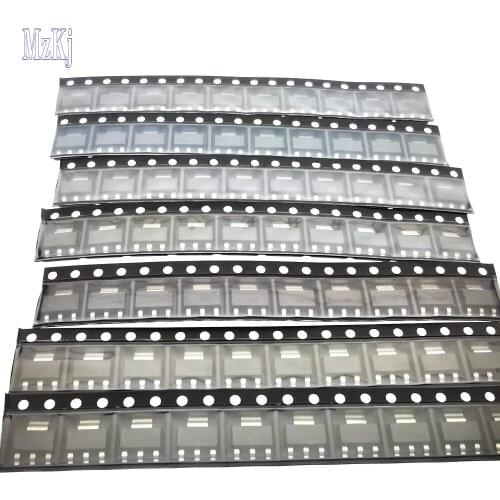 140pcs Hot New REG LIN AMS1117 1.2V 1.5V 1.8V 2.5V 3.3V 5V ADJ SOT223 1117 Voltage Regulator LM1117