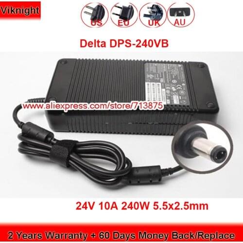 Delta DPS-240VB AC Adapter 24V 10A 240W Charger with Plug size 5.5x2.5mm Laptop Power Supply