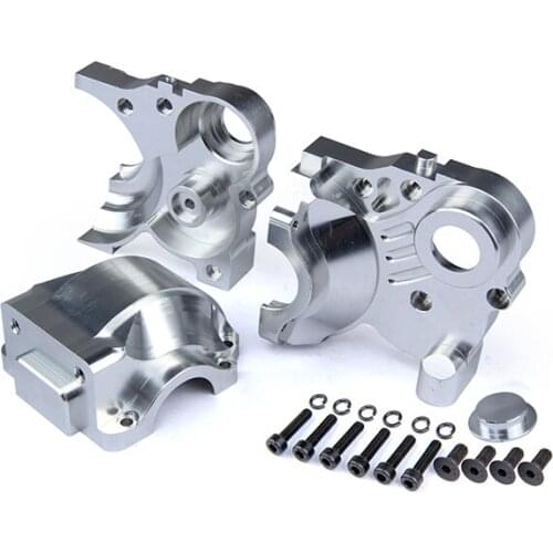 CNC three section split gear box 3 piece transmission metal gear box set fit 1/5 Rovan HPI Baja 5B 5T SS 2.0
