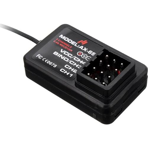 AUSTAR AX6S 2.4G 4CH Receiver for AX6S Remote Transmitter RC Car Boat Q65 MN90 1/10 1/8 Crawler TRX4 Axial SCX10 D90 DIY Parts