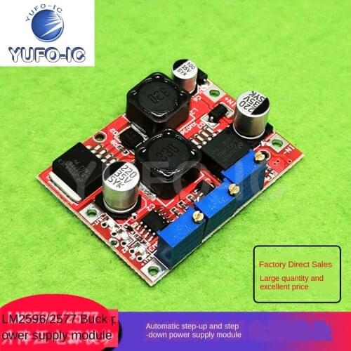 1PCS Solar Energy Lm2596/2577 Automatic Step-up and Step-down Module Constant Current and Constant Voltage with Charging