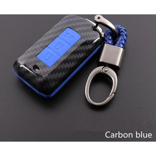 Car Key Chain 3 Button For Mitsubishi Lancer EVO/ASX/Pajero/Eclipse/Zinger/Montero sport Key Ring Case Cover Holder Car Styling