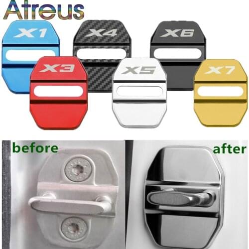 4pcs Car Door Lock Cover Case Protection For BMW X1 X2 X3 X4 X5 X6 X7 E83 G06 G05 G02 G01 F15 F16 E70 E71 F25 F26 E70 E53 M 2021