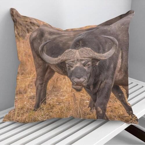 Black bison Throw Pillows Cushion Cover On Sofa Home Decor 45*45cm 40*40cm Gift Pillowcase Cojines Dropshipping