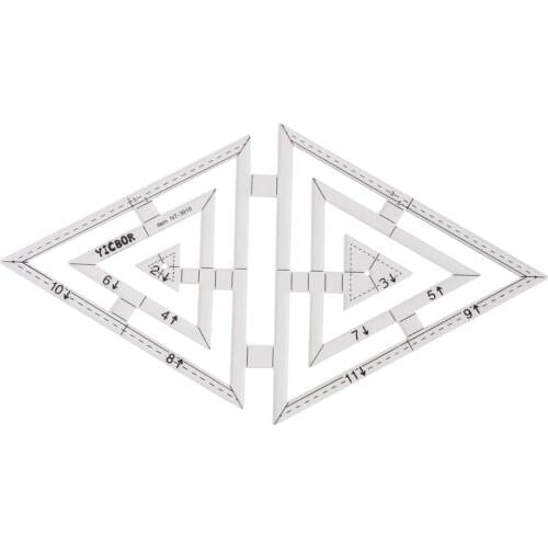DIY Tools Sewing Parts Ruler Patchwork Rules Quilting Rules Double Triangular Rule Twin Ruler(NT-3010)