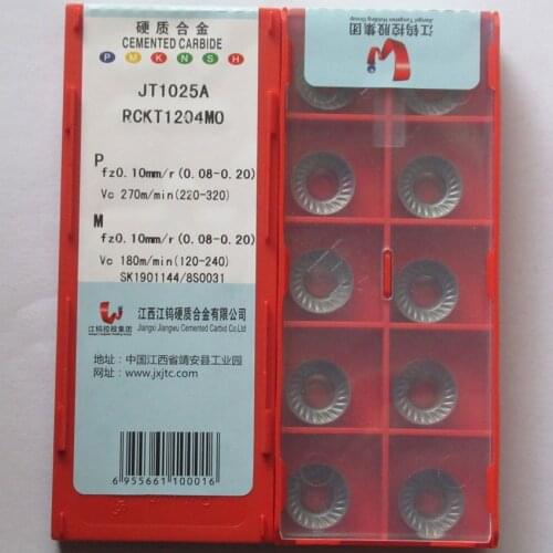 JXTC RCKT1204MO JT1025A / RCKT1204MO JT1225 / RDKT1204MOW JT1025A / RDKT1204MOW JT1225 CNC carbide inserts 10PCS/BOX
