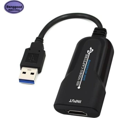 K004 USB 3.0 HDMI-compatible Video Capture Card Game Capture Card Record Box Live Streaming for PS4 DVD HD Camera Recording