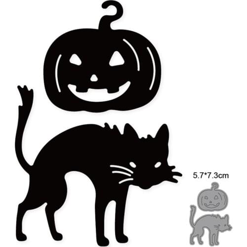 Halloween Metal Dies for Card Making New Pumpkin And Animal for 2021 Dress Up DIY Card Making Crafts Festival Decoration Dies