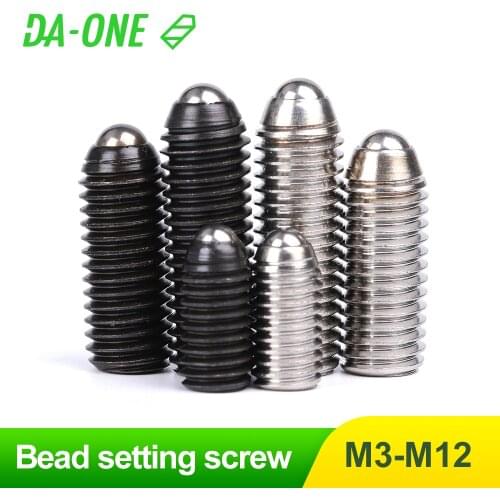 M3 M4 M5 M6 M8 M10 M12 Black Grade 12.9 304 stainless steel Hex Socket Allen Spring Ball Plunger Grub Point Set Screw Bolt